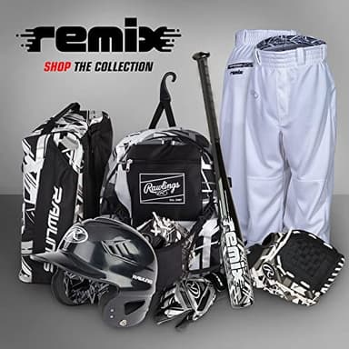 Rawlings | REMIX Backpack Equipment Bag | T-Ball & Youth Baseball / Softball | Black - Image 7