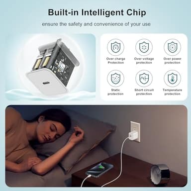 DGVERS Fast Charger for iPhone 17 16 15 Charger Fast Charging 3Pack, 3+6+10ft USBC to USBC Cable Cord &20W Type C Block for iPhone 17/17 Air/17 Pro Max/17 Pro/16 15 Pro Max/Pro/Plus,iPad Pro/Air/Mini - Image 4