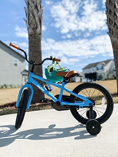 JOYSTAR 14 Inch Kids Bike for 3 4 5 Years Boys Girls Gifts Children Bicycle with Training Wheels Coater Brake BMX Style Blue - Image 5