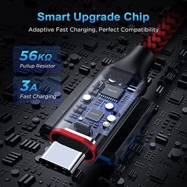 etguuds Color USB C Cable 3ft, 5-Pack USB to USB C Charger Cable, Fast Charging Cord Type C Braided for iPhone 15, for Samsung Galaxy S24 S23 S22 S21 S20 A25 A54 A15 A14, Note, Flip, Pixel, Moto, LG - Image 2