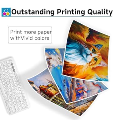 67XL Ink Cartridges Black/Color Combo Pack Replacement for HP Ink 67 XL fit for HP67 DeskJet 2827e 2855e 4227e 4255e 2700 2700e 2752 2742e 2755 2755e 4100 4152e 6000 6055e 6052 6400 6455e Printer - Image 3