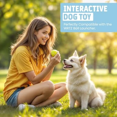 WRTZ 12 Small Tennis Balls for Dogs | 2 Inch Dog Fetch Toys for Your Smaller Pups | Non-Abrasive for Smaller Mouths | Interactive Dog Toys for Boredom & Fun | Works with Ball Launcher for Small Dogs - Image 4