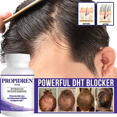 Propidren by HairGenics - DHT Blocker & Hair Growth Capsules to Prevent Hair Loss & Stimulate Hair Follicles, to Stop Hair Loss & Regrow Hair. Proprietary Anti-Hair Loss & Hair Regrowth Treatment. - Image 3
