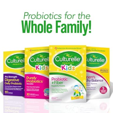 Culturelle Kids Probiotic + Fiber Packets (Ages 3+) - 60 Count - Digestive Health & Immune Support - Helps Restore Regularity - Image 6