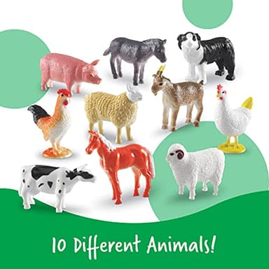 Learning Resources Farm Animal Counters - 60 Pieces, Ages 3+ Toddler Learning Toys, Farm Animals Toys, Develops Counting and Matching Skills - Image 3