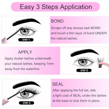 Lash Bond and Seal Mascara for Long Lasting Waterproof Eyelash Extensions - 5ml+5ml - Image 4
