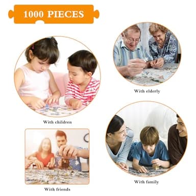 TangComplete - Fairy Tale Girl Puzzles for Adults 1000 Pieces, Jigsaw Puzzles for Adults 1000 Piece, Challenging Game Toys, Impossible Puzzle, Family Decoration Puzzle - Image 6