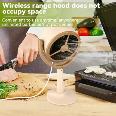 Solaradgy portable range hood with 2-Speed Suction, 125° Adjustable Angle & Reusable Carbon Filter, portable Kitchen Exhaust Fan for Stove, RV & Camping - Image 6