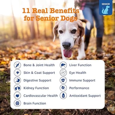 Zesty Paws Senior Dog Multivitamin Treats - Glucosamine for Dogs + Digestive Enzymes & Probiotics - Grain Free Dog Vitamins and Supplements for Skin & Coat + Immune Health Beef - Advanced - 90ct - Image 2