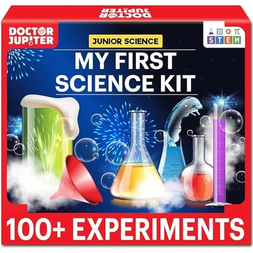 Doctor Jupiter My First Science Kit for Kids Ages 4-5-6-7-8 | Birthday Gift Ideas for 4+ Year Old Boys & Girls | Toy Stem Kit with 100+ Experiments | Learning & Educational Projects - Image 1