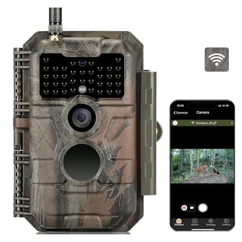 GardePro E6 Trail Camera WiFi 48MP 1296P Game Camera with No Glow Night Vision Motion Activated Waterproof for Wildlife Deer Scouting Hunting or Property Security, Camo - Image 1