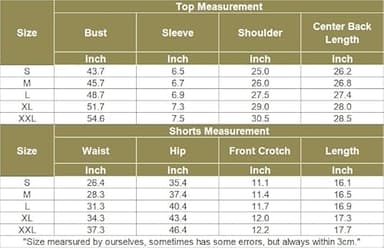 Ekouaer Womens Pajamas 2 Piece Lounge Sets Oversized V Neck T-Shirts Tops Biker Shorts Set Black - Image 6