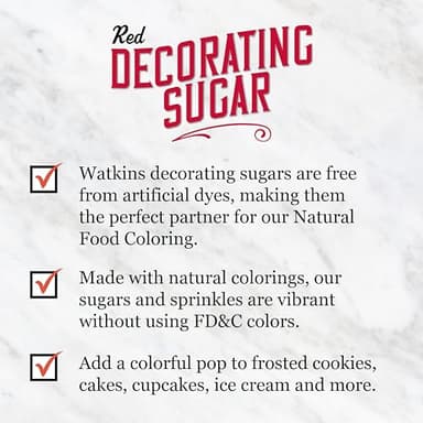 Watkins Red Decorating Sugar, 4.7 Ounce Jar, 3-Pack - Image 6