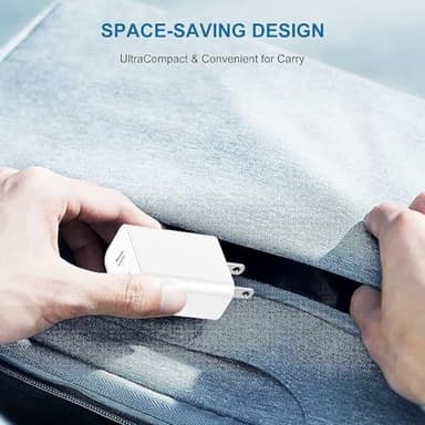 USB C Fast Charger Block,USB C Charging Block 2-Pack Type C 2in1 Dual Ports Plug Wall Charger, Fast Type C Charger for iPhone 17 Pro Max/17 Pro/17 Air/16 Pro Max/15/14/13/12/11/Xs Max/XR/X,iPad - Image 8