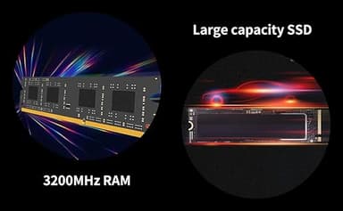 Neobihier Gaming Laptop,Computer Laptop,Laptop Computer,Laptop Gaming,16GB DDR4 512GB SSD,3.4GHz N95 Processor,Fingerprint Unlock,15.6-inch Full HD 2K,180 Angle Opening,Backlit Keyboard,Gray - Image 3