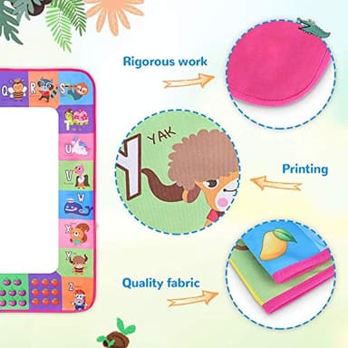 Water Doodle Mat - Kids Painting Writing Doodle Toy Board - Color Doodle Drawing Mat Bring Magic Pens Educational Toys for Age 3 4 5 6 7 8 9 10 11 12 Year Old Girls Boys Age Toddler Gift (Pink) - Image 5