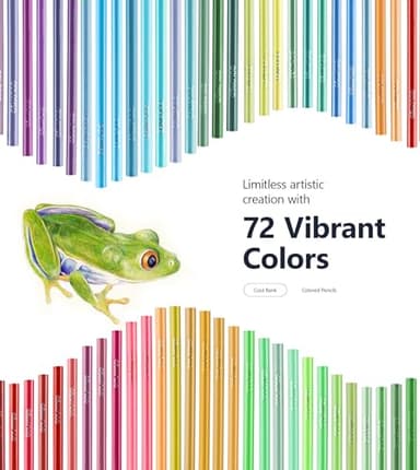72 Pack Coloring Pencils, Colored Pencils for Adult Coloring Books with Soft Oil-Based Cores, Color Pencil Set for Sketching Blending Layering, Art Supplies for Kids Teens Adults Beginners Artists - Image 2