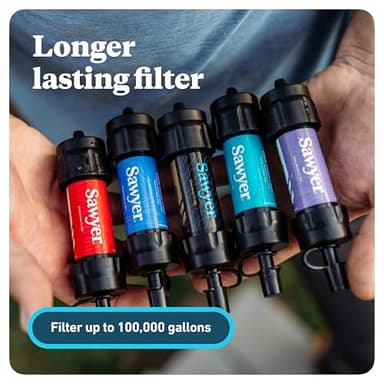 Sawyer Products SP124 MINI Water Filtration System, Gift 4-Pack, Multi-Color - Image 2