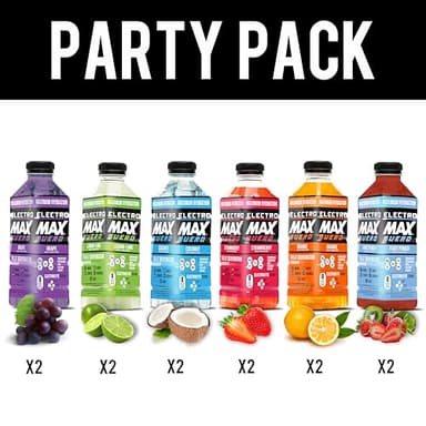 ELECTROMAX SUERO - Zero Sugar Electrolyte Drink – 12-Pack Mix (21.3 Fl Oz Each), Hydration for Sports, Recovery, and Daily Use – Magnesium, Potassium, Zinc, Calcium – Zero Calories. (Party Pack)) - Image 3