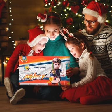 ASMAD Kids Bow and Arrow Set, LED Light Up Archery Toy Set, 10 Suction Cup Arrows, Target & Quiver, Indoor and Outdoor Kids Toys for Children Boys Girls, Christmas Birthday Gifts for Kids(1 Pack) - Image 7