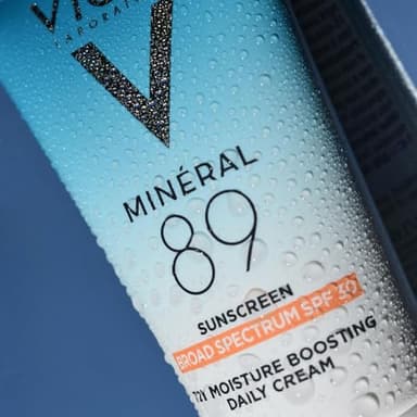 Vichy Minéral 89 Face Sunscreen SPF 30, Hydrating Daily Sunscreen For Face SPF 30, Hyaluronic Acid + Niacinamide + Squalane Oil, No White Cast Sunscreen, Oxybenzone Free, Travel Size Sunscreen - Image 7