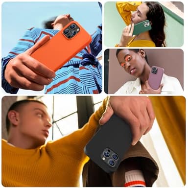 Miracase for iPhone 15 Pro Max Case, [with 2X Screen Protectors], Compatible with MagSafe, Liquid Silicone Case Shockproof Drop Protection Phone Case for 15 Pro Max, Black Magnetic - Image 7