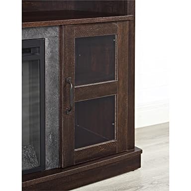 Ameriwood Home Barrow Creek Fireplace Console with Glass Doors for TVs up to 60", Espresso - Image 10