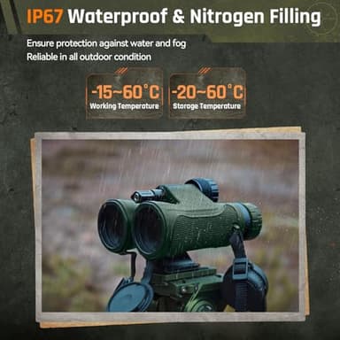 SPORTICH Beyond HD 10x42 ED Laser Rangefinder Binoculars, 2000 Yards Rangefinding, Fog & Waterproof, Fully Multicoated, Rubber Armored, HCD/Los/Angle/Scan Mode - Image 8