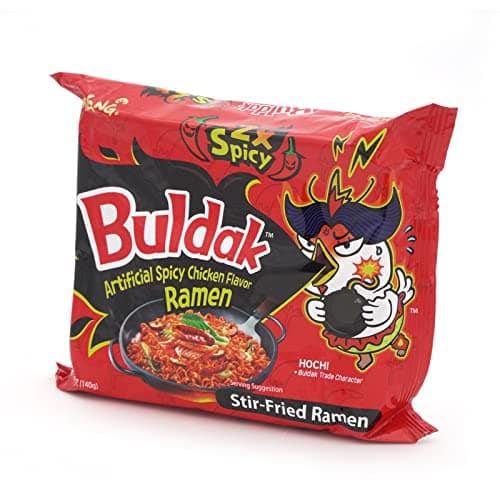 Samyang Buldak Hot Chicken Spicy Ramen Korea Instant Packaged Noodles,4.94 oz,2x Spicy,5 Pack - Image 1