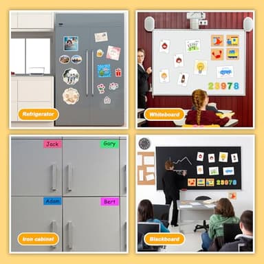 Towjug Cuttable Magnetic Sheets 6 Pack, Each 8" x 10", Stick Magnetic Paper with Adhesive Backing for Crafts, Paper Magnets and Stickers - Image 7