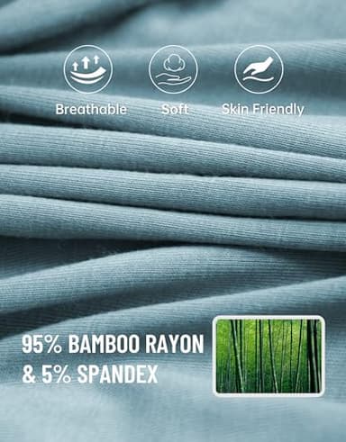 COLORFULLEAF Men's Boxer Briefs Moisture Wicking Underwear Soft Rayon Made from Bamboo Underwear for Men with 3D-Pouch Open Fly(4G2,L) - Image 3