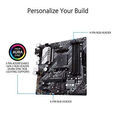 ASUS Prime B550M-A WiFi II AMD Micro ATX Motherboard with PCIe 4.0, WiFi 6, ECC Memory, HDMI 2.1, RGB Header - Image 4