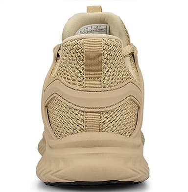 Abboos Womens Non Slip Running Shoes Breathable Sneakers Athletic Lightweight Gym Sports Walking Shoes Size 8 Khaki - Image 5