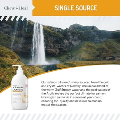 Salmon Oil for Dogs - Premium Fish Oil for Skin and Coat Health - Omega 3 Supplement - Supports Itchy Skin - 8 oz Liquid - Norwegian Dog Salmon Oil - Essential Dog Supplement - Image 8