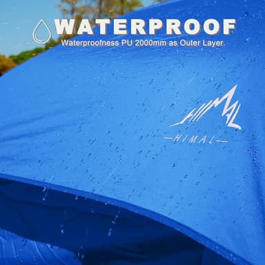 Tents for Camping, Waterproof 10 Person Family Tent with Double Layer & 4 Large Mesh Windows, Weather Resistant Easy Setup 2 Room Big Tent for Music Festival, Parties, 18 X 9 X 6.8Ft - Image 7