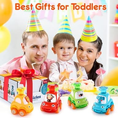 Cars Toys for 1 Year Old Boy Birthday Gift: Press and Go Toys Cars for Toddlers 1-3 Baby Toys 12-18 Months Toddler Toys Age 1-2 One Year Old Boy Toys First Birthday Gifts for 1-3 Year Old Boys Girls - Image 6