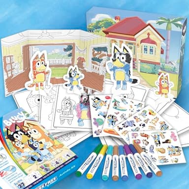 Crayola Color Wonder Bluey Activity Kit, Mess Free Coloring for Toddlers, Holiday & Christmas Gifts for Kids, Art Set for Kids, Plane Essential, Bluey Toys, 3+ - Image 6