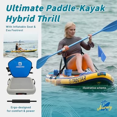iTAOSTAR J07CP 35" Extra Wide Stand Up Paddle Board, More Balance Inflatable Paddle Board with 5 Fins for Beginner，Paddle Boards for Adults of All Skill Levels - Image 6