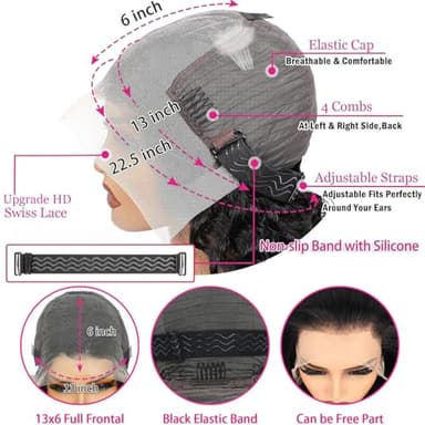 Nervoss 30 Inch Deep Wave Lace Front Wigs Human Hair 200% Density 13x6 HD Transparent Deep Curly Lace Front Wigs for Women Pre Plcked Glueless Wigs with Baby Hair - Image 4