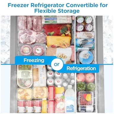 Midea MERC07C4BAWW 7.0 Cubic Feet Chest Freezer Cu.ft-Convertible, White - Image 2