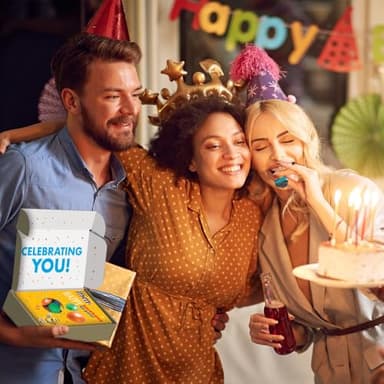 M&M'S Peanut Milk Chocolate Candy Happy Birthday Card and Gift Box All in One Birthday Present for All Ages, 10.05 Oz Box - Image 4