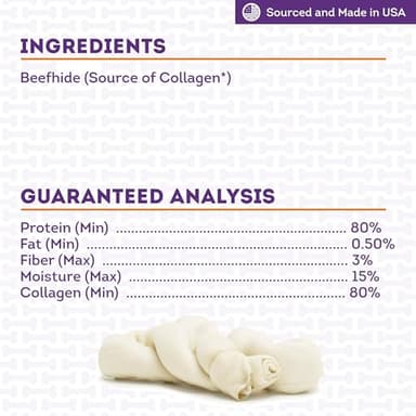 Treatly USA Collagen Twist 6-7" Dog Chew Treats - Natural Flavor, 2 Count/1 Pack - Image 5