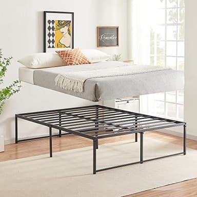 VECELO 18" Full Bed Frame Tall Metal Platform/Mattress Foundation/No Box Spring Needed - Image 5