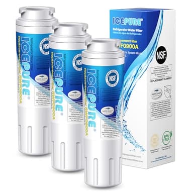 ICEPURE UKF8001 Compatible with Whirlpool EDR4RXD1, 4396395, Maytag UKF8001, UKF8001AXX, EveryDrop Refrigerator Water Filter 4, RFC0900A, UKF8001AXX-200, UKF8001P, 469006, PUR, Puriclean II, Pack of 3 - Image 1