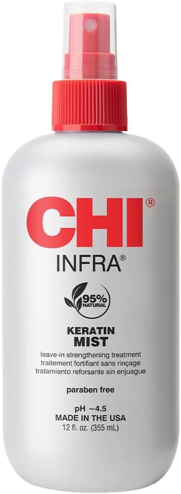 CHI Keratin Mist, Strengthening Hair Spray For Restoring Softness & Protecting Against Heat Damage, Paraben-free, 12 Oz - Image 2