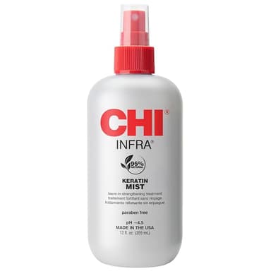 CHI Keratin Mist, Strengthening Hair Spray For Restoring Softness & Protecting Against Heat Damage, Paraben-free, 12 Oz - Image 1