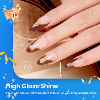 beetles Fall Gel Polish Nail Set 6 Colors Nude Brown Neutral Gel Nail Polish Skin Tones CollectionSoak off Uv Led Lamp Needed Manicure Diy Home - Image 4