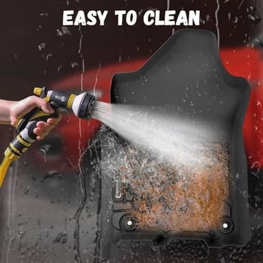 PARTZER Floor Mats Fit for 2019-2024 2025 Ram 2500/3500 Crew Cab w/Bucket Seats (Not for PTO KIT Models), All Weather TPE Car Mats for Dodge RAM Guard Accessories-Non-Slip Liners (NOT Mega Cab) - Image 6