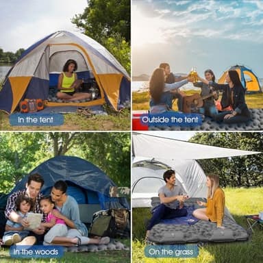 HiiPeak Sleeping Pad for Camping- Ultralight Inflatable Sleeping Mat with Built-in Foot Pump & Pillow, Upgraded Compact Camping Air Mattress for Camping, Backpacking, Hiking - Image 7