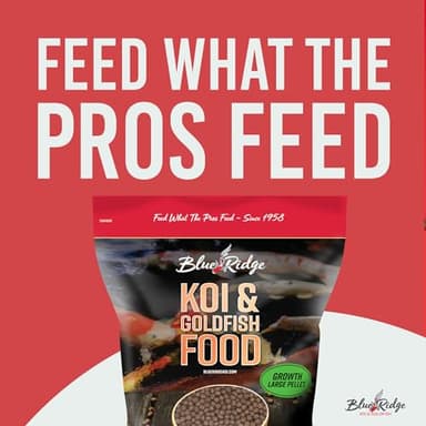 Blue Ridge Koi Fish Food 5lb - Koi Food Large 3/16" Growth Formula, Goldfish Food, Premium Fish Food for Ponds, Ponds Fish Food, Floating Pond Pellets - Image 3